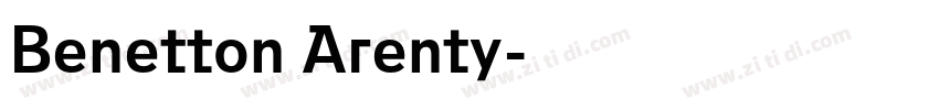 Benetton Arenty字体转换